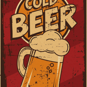 Affiche Bière Cold Beer
