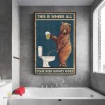 Poster amusant sur l'univers de la bière pour décoration