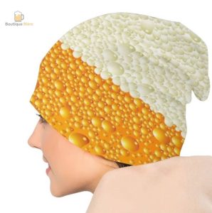 Bonnet créatif avec motifs de bulles de bière pour les soirées