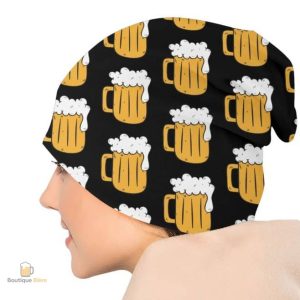 Bonnet festif au design chopes de bière
