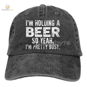 Casquette Trop Occupé Avec Ma Bière en style décontracté
