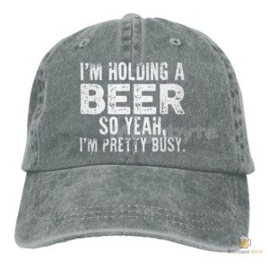 Casquette avec message amusant sur la bière