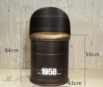 Chaise haute baril, parfaite pour un coin bar tendance