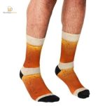 Chaussettes tendance avec motif de bière