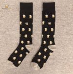 Chaussettes thème bière avec motifs de chopes de bière