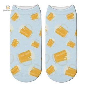 Chaussettes amusantes avec motifs de bière