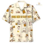 Chemise hawaïenne homme bière