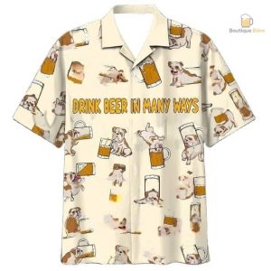 Chemise hawaïenne homme bière