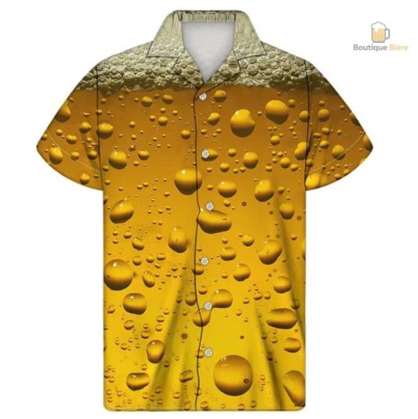 Chemise Hawaïenne Immersion Bière pour homme