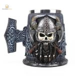 Chope de bière décorative inspirée des Vikings