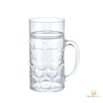 Chope de bière en plastique 1 L, idéale pour les soirées