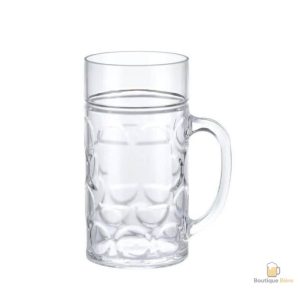 Chope de bière en plastique 1 L, idéale pour les soirées