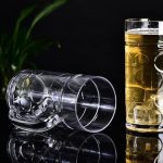Chope de bière robuste en plastique, facile à transporter