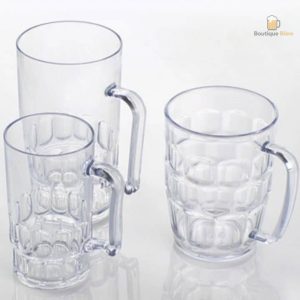 Chope de bière plastique, taille petite, légère et pratique