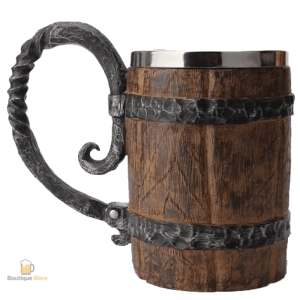 Chope de bière viking en métal décoratif