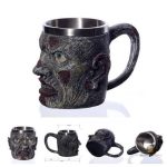 Chope de bière zombie avec design original et effrayant
