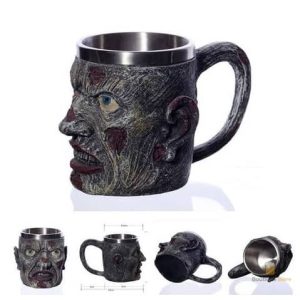 Chope de bière zombie avec design original et effrayant