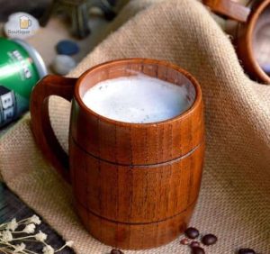 Chope en bois premium pour déguster votre bière préférée