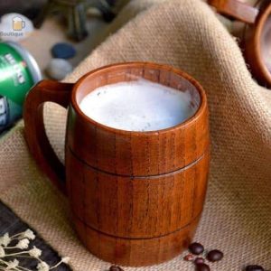 Chope en bois premium pour déguster votre bière préférée