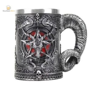 Chope de bière Baphomet au design unique et captivant