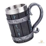 Viking ale mug avec décor runique