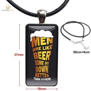 Collier en forme de bière pour les amateurs