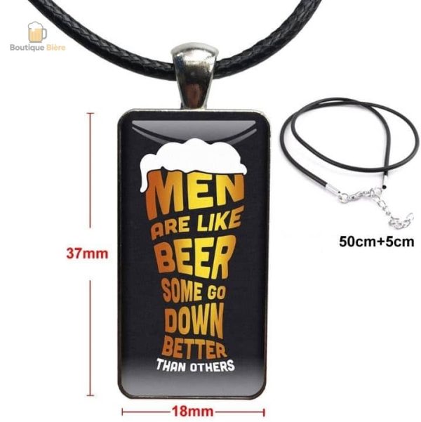 Collier en forme de bière pour les amateurs