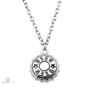 Collier en capsule de bière, accessoire unique pour les amateurs