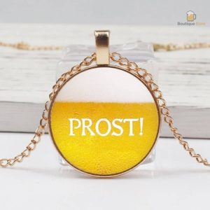 Bijoux Bière avec médaillon original et design unique