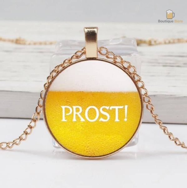 Bijoux Bière avec médaillon original et design unique