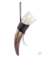 Corne Viking en bois pour boire comme un guerrier