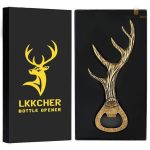 Décapsuleur en bois de cerf avec finition bronze