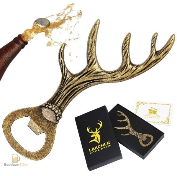 Décapsuleur en bronze, style nature et robustesse
