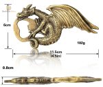 Accessoire original pour amateurs de bière, style dragon décoratif