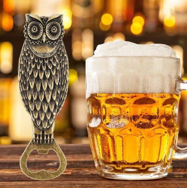 Accessoire pratique en forme d'hibou pour les amateurs de bière