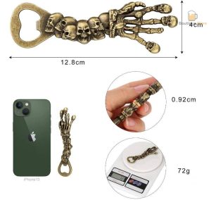 Accessoire original pour décapsuler, style squelette unique