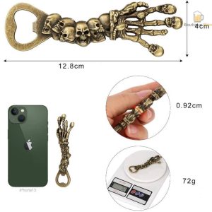 Accessoire original pour décapsuler, style squelette unique