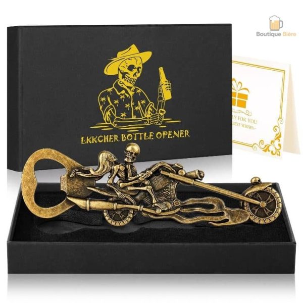 Décapsuleur Squelettes Motards pour ouvrir les bouteilles de bière