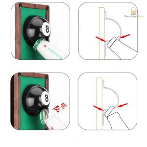 Décapsuleur original inspiré du billard, parfait pour les soirées