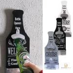 Décapsuleur mural unique, idéal pour la décoration intérieure