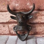 Décapsuleur mural tête de vache, objet décoratif pratique