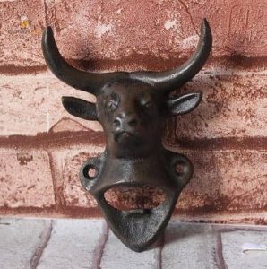 Décapsuleur mural tête de vache, objet décoratif pratique