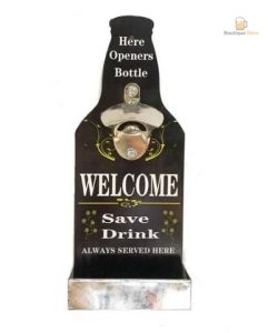 Accessoire mural vintage pour ouvrir les bouteilles