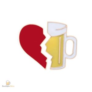 Double Pin's Bière et Cœur, accessoire pour amateurs de bière