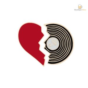 Double Pin's Vinyle et Cœur pour les amateurs de bière