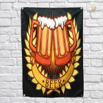 Drapeau Chopes de Bière décoratif pour événements festifs
