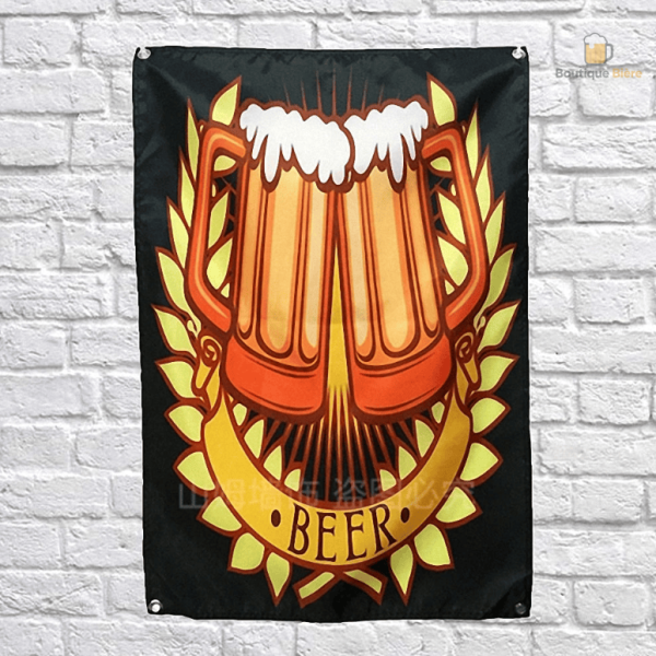 Drapeau Chopes de Bière décoratif pour événements festifs