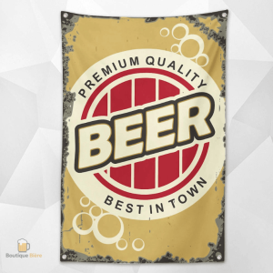 Drapeau Premium Quality Beer pour les amateurs de bière