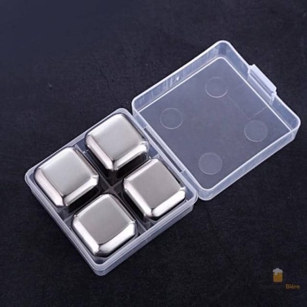 Glaçons réutilisables en acier pour rafraîchir vos boissons