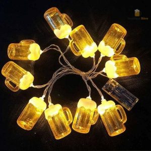 Guirlande LED Chopes de Bière pour décoration bar